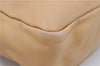 Authentic PRADA Leather Shoulder Bag Purse Beige 6637C