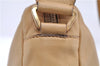 Authentic PRADA Leather Shoulder Bag Purse Beige 6637C