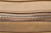 Authentic PRADA Leather Shoulder Bag Purse Beige 6637C