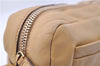 Authentic PRADA Leather Shoulder Bag Purse Beige 6637C