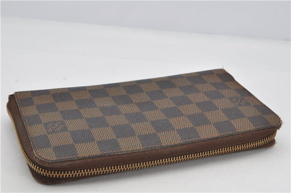 Authentic Louis Vuitton Damier Zippy Organizer Long Wallet Purse N60003 LV 6637F