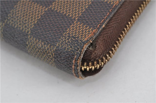 Authentic Louis Vuitton Damier Zippy Organizer Long Wallet Purse N60003 LV 6637F