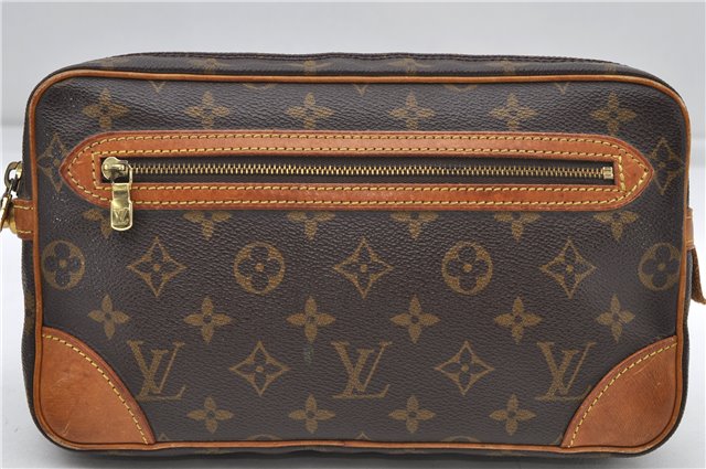 Auth Louis Vuitton Monogram Marly Dragonne GM Clutch Hand Bag M51825 LV 6638D