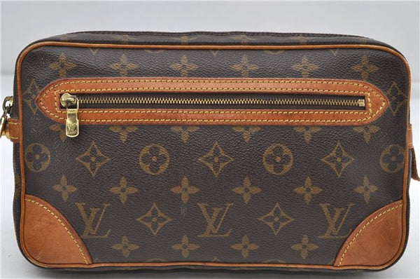 Auth Louis Vuitton Monogram Marly Dragonne GM Clutch Hand Bag M51825 LV 6638D