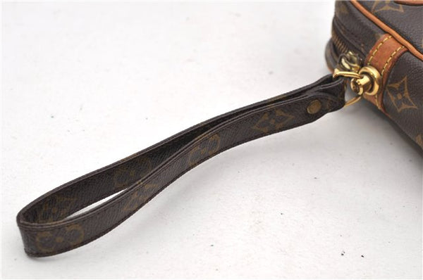 Auth Louis Vuitton Monogram Marly Dragonne GM Clutch Hand Bag M51825 LV 6638D