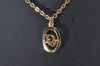 Authentic Christian Dior Gold Tone Chain Pendant Necklace CD 6638I