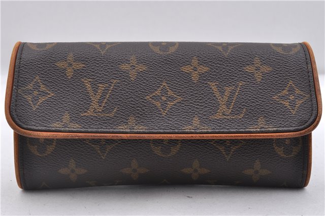 Authentic LOUIS VUITTON Monogram Pochette Twin PM Shoulder Bag M51854 LV 6640C