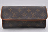 Authentic LOUIS VUITTON Monogram Pochette Twin PM Shoulder Bag M51854 LV 6640C