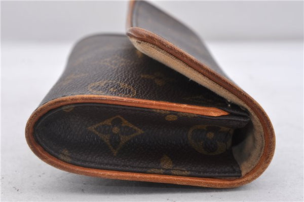 Authentic LOUIS VUITTON Monogram Pochette Twin PM Shoulder Bag M51854 LV 6640C