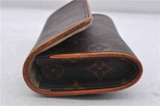 Authentic LOUIS VUITTON Monogram Pochette Twin PM Shoulder Bag M51854 LV 6640C