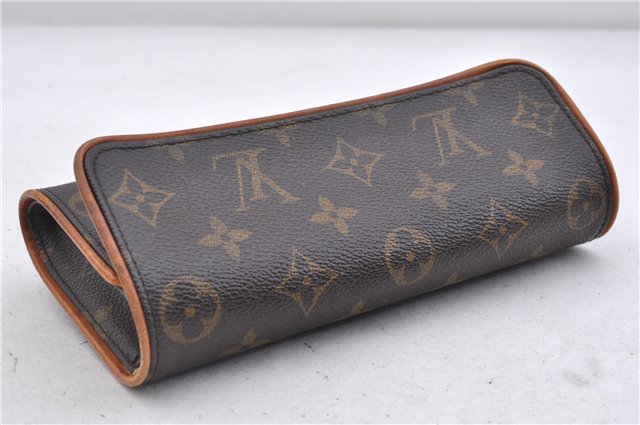 Authentic LOUIS VUITTON Monogram Pochette Twin PM Shoulder Bag M51854 LV 6640C