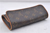 Authentic LOUIS VUITTON Monogram Pochette Twin PM Shoulder Bag M51854 LV 6640C