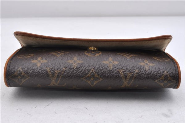 Authentic LOUIS VUITTON Monogram Pochette Twin PM Shoulder Bag M51854 LV 6640C