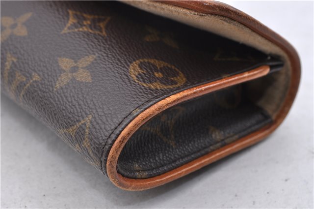 Authentic LOUIS VUITTON Monogram Pochette Twin PM Shoulder Bag M51854 LV 6640C