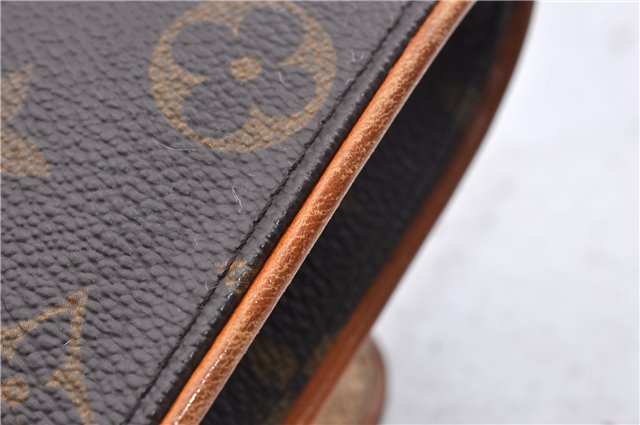 Authentic LOUIS VUITTON Monogram Pochette Twin PM Shoulder Bag M51854 LV 6640C