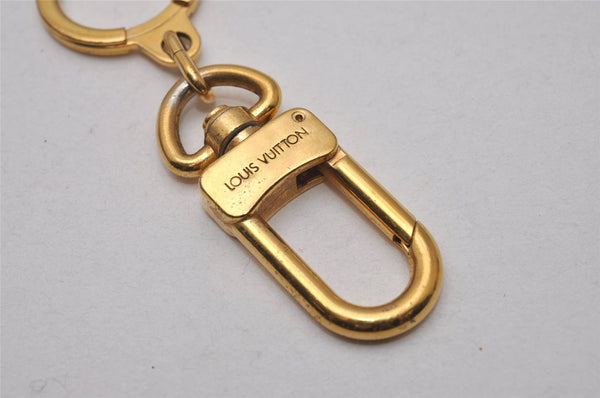 Authentic Louis Vuitton Charm Key Chain Anokre Gold M62698 LV 6641I