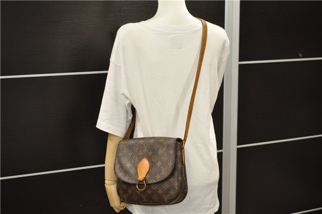 Auth Louis Vuitton Monogram Saint Cloud GM Shoulder Cross Bag M51242 LV 6642D