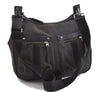Authentic GUCCI Shoulder Cross Body Bag Canvas Leather 90762 Black 6643C
