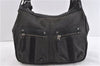 Authentic GUCCI Shoulder Cross Body Bag Canvas Leather 90762 Black 6643C