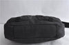 Authentic GUCCI Shoulder Cross Body Bag Canvas Leather 90762 Black 6643C