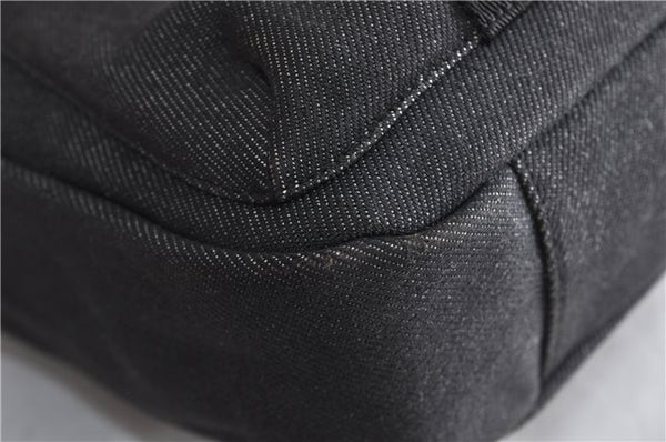 Authentic GUCCI Shoulder Cross Body Bag Canvas Leather 90762 Black 6643C