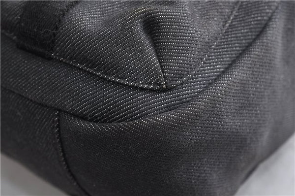 Authentic GUCCI Shoulder Cross Body Bag Canvas Leather 90762 Black 6643C