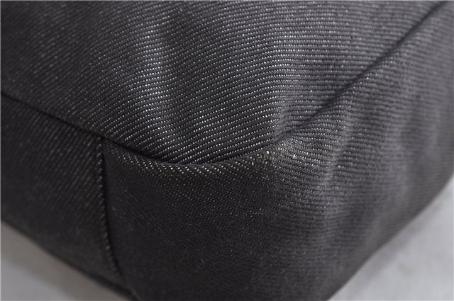 Authentic GUCCI Shoulder Cross Body Bag Canvas Leather 90762 Black 6643C