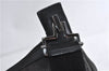 Authentic GUCCI Shoulder Cross Body Bag Canvas Leather 90762 Black 6643C