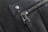 Authentic GUCCI Shoulder Cross Body Bag Canvas Leather 90762 Black 6643C