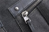 Authentic GUCCI Shoulder Cross Body Bag Canvas Leather 90762 Black 6643C