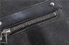 Authentic GUCCI Shoulder Cross Body Bag Canvas Leather 90762 Black 6643C