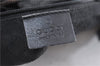 Authentic GUCCI Shoulder Cross Body Bag Canvas Leather 90762 Black 6643C