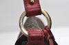 Authentic FENDI Zucca Chef Bag Shoulder Tote Bag Canvas Leather Brown Red 6643I