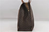 Authentic CELINE Macadam Blason Shoulder Tote Bag PVC Leather Brown 6644D