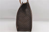 Authentic CELINE Macadam Blason Shoulder Tote Bag PVC Leather Brown 6644D
