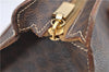 Authentic CELINE Macadam Blason Shoulder Tote Bag PVC Leather Brown 6644D