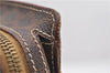 Authentic CELINE Macadam Blason Shoulder Tote Bag PVC Leather Brown 6644D
