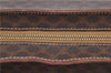 Authentic CELINE Macadam Blason Shoulder Tote Bag PVC Leather Brown 6644D