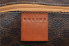 Authentic CELINE Macadam Blason Shoulder Tote Bag PVC Leather Brown 6644D