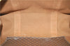 Authentic CELINE Macadam Blason Shoulder Tote Bag PVC Leather Brown 6644D