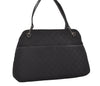 Authentic GUCCI Eclipse Shoulder Tote Bag GG Canvas Leather 121023 Black 6644I
