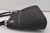 Authentic GUCCI Eclipse Shoulder Tote Bag GG Canvas Leather 121023 Black 6644I
