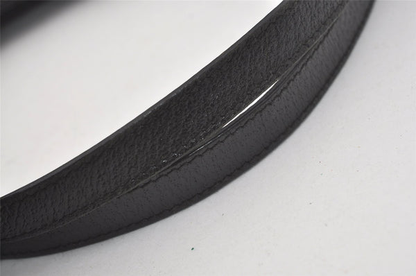 Authentic GUCCI Eclipse Shoulder Tote Bag GG Canvas Leather 121023 Black 6644I