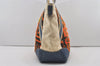 Authentic PRADA Vintage Canvas Leather 2Way Shoulder Tote Bag Orange 6645I