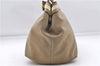 Authentic PRADA Jacquard Canvas Leather Logo Shoulder Hand Bag Brown 6646D