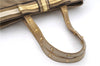 Authentic PRADA Jacquard Canvas Leather Logo Shoulder Hand Bag Brown 6646D