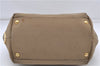 Authentic PRADA Jacquard Canvas Leather Logo Shoulder Hand Bag Brown 6646D