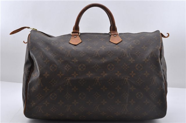 Authentic Louis Vuitton Monogram Speedy 40 Hand Boston Bag M41522 LV 6647D