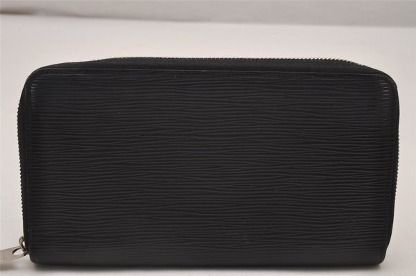 Authentic Louis Vuitton Epi Zippy Organizer Long Wallet Black M63852 LV 6647I