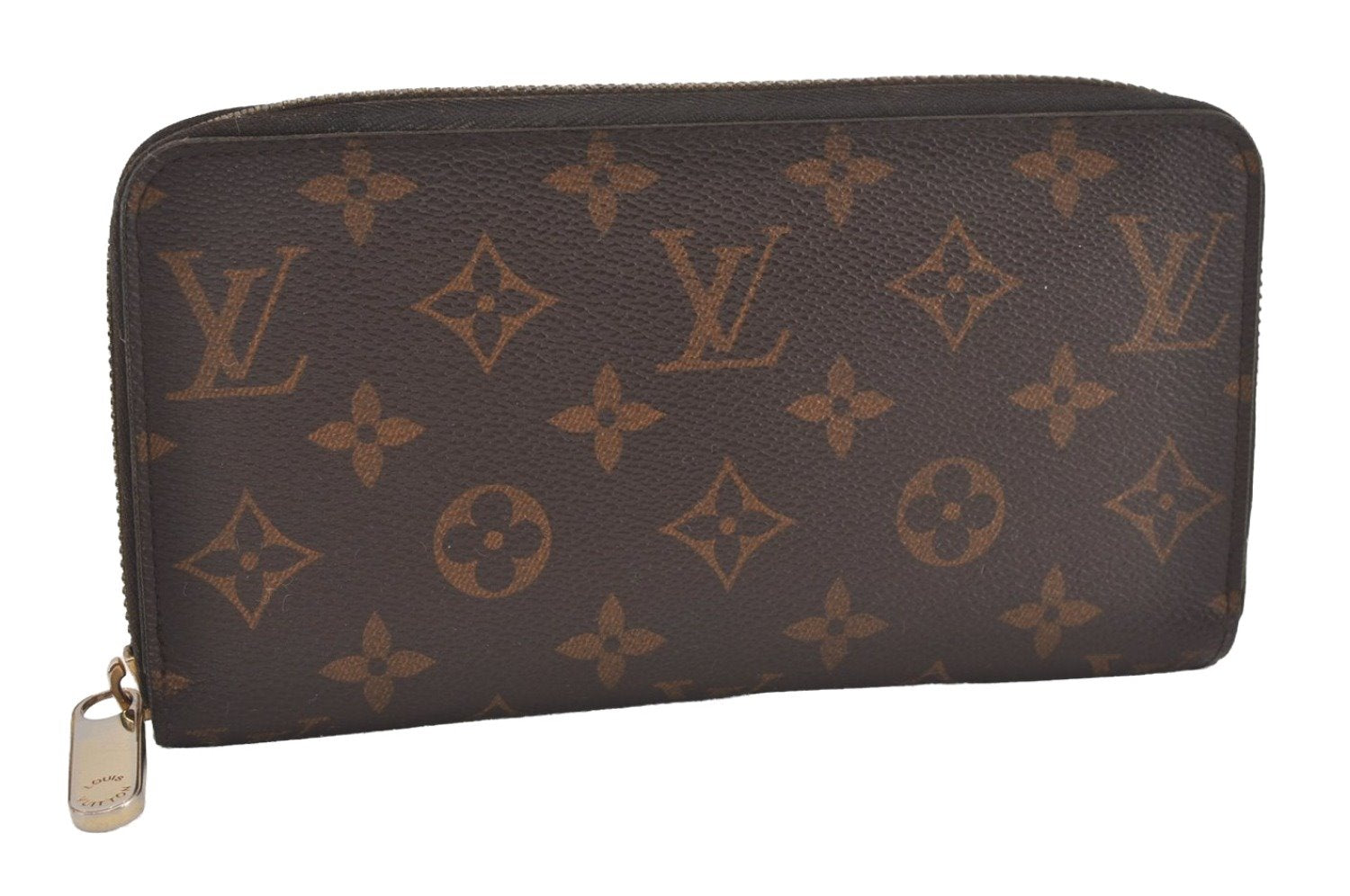 Authentic Louis Vuitton Monogram Zippy Long Wallet Purse M60017 LV 6648I